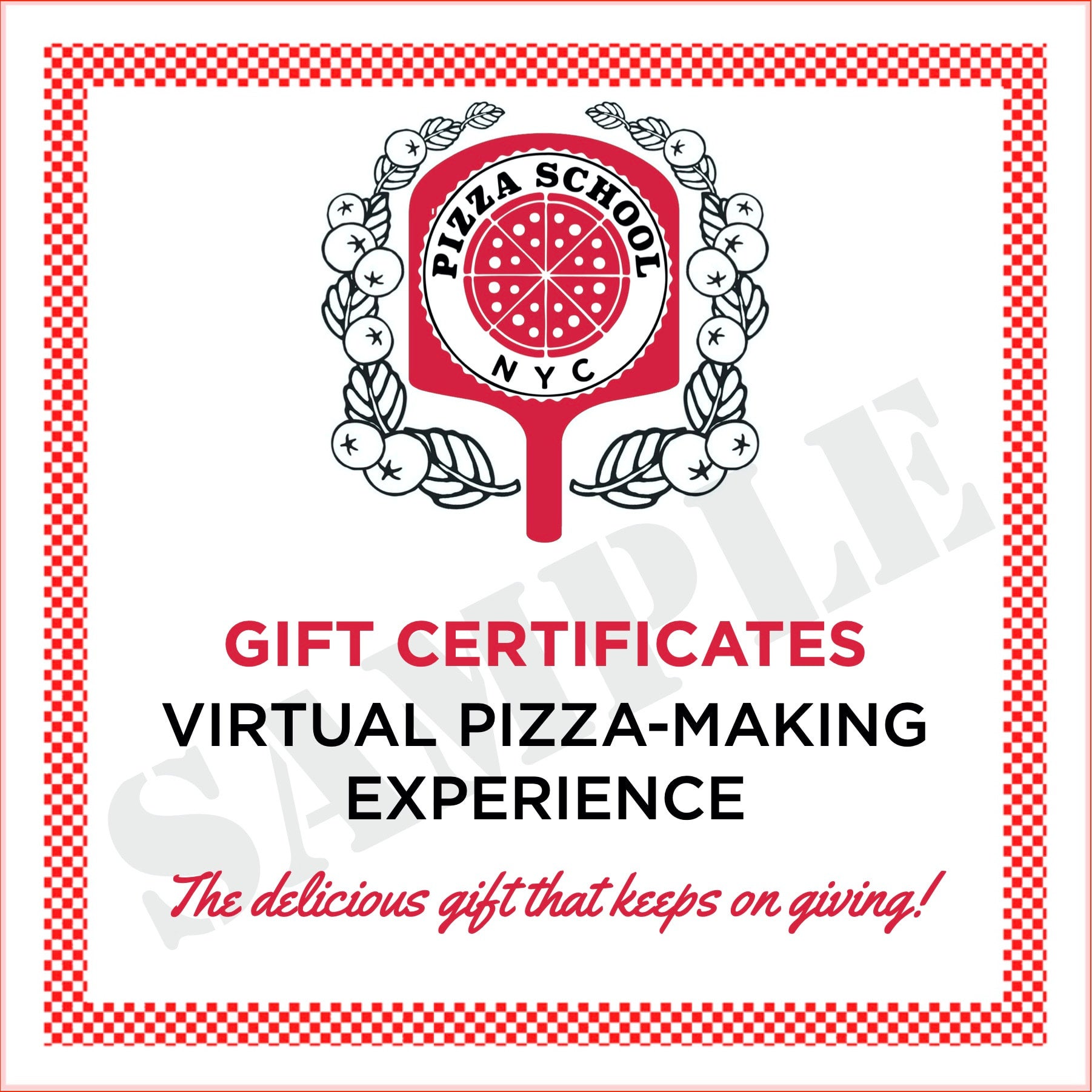 Pizza Gift Certificate Template